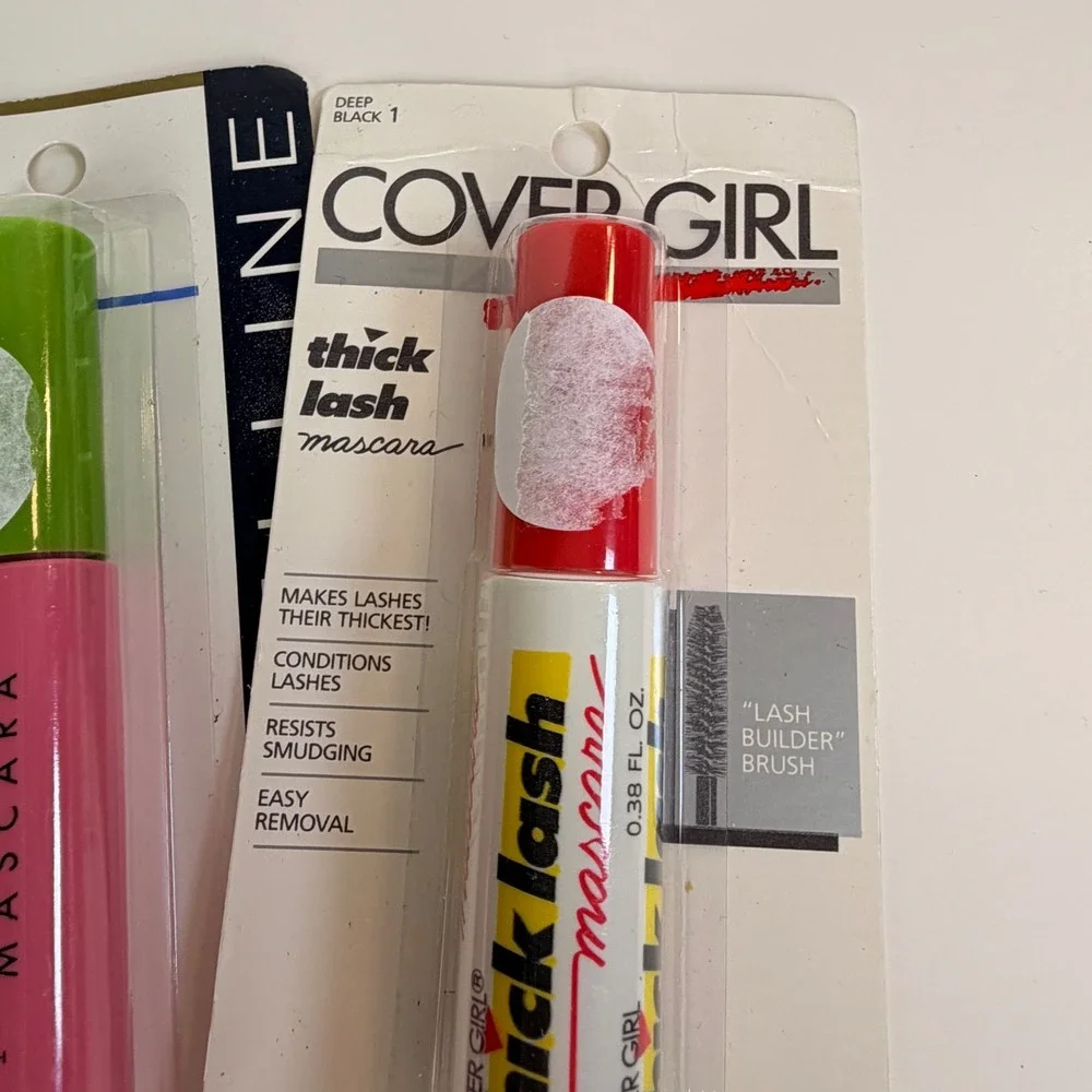 Vintage Maybelline Great Lash Fresh Lash & CoverGirl Thick Lash Mascara Lot 5pk